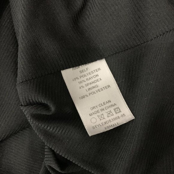 Collective Concepts Black Mesh Overlay Fit And Flare Party Dress XS - Picture 6 of 6